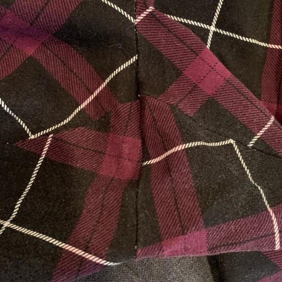 Purple and black stretchy plaid torrid pants - Picture 4 of 7